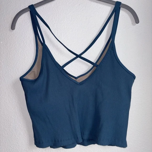 Vuori Rib Ruched Women’s Tank Size L - Picture 2 of 4